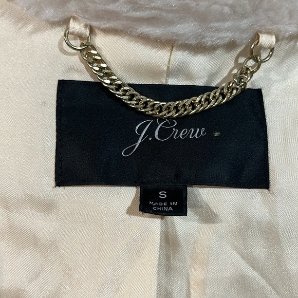 J Crew Sherpa two tone cream and tan jacket. Size small. - Picture 14 of 16